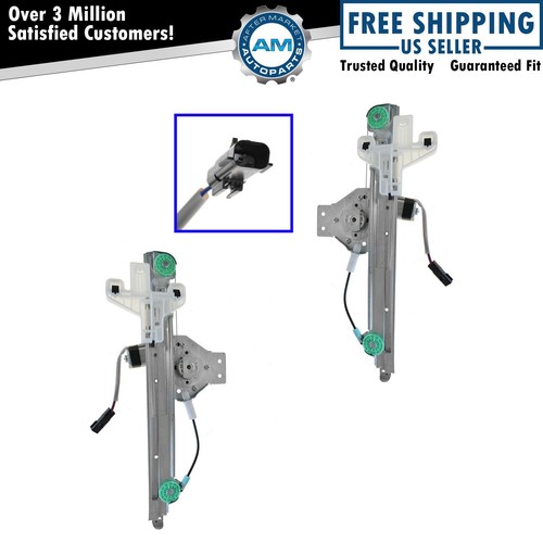 Rear Door Power Window Regulator & Motor Pair Set of 2 for 0712 Dodge Caliber eBay