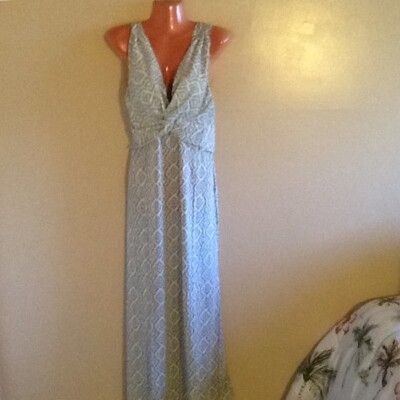 Women Plus Size Surplice Sleeveless Aztec Print Long Maxi Dress 1x 2X 3X
