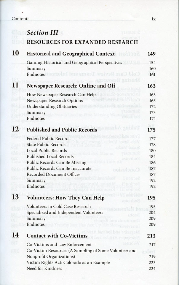 COLD CASE RESEARCH: Resources for Unidentified, Missing & Cold Homicide Cases  - Image 4 of 4