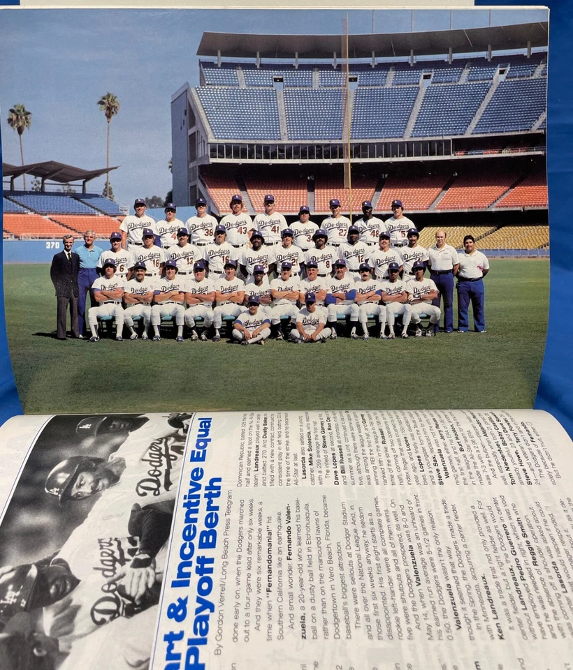 1981 LA Dodgers vs Houston Astros Playoff Game Program UNSCORED Nolan Ryan - Image 4 of 4