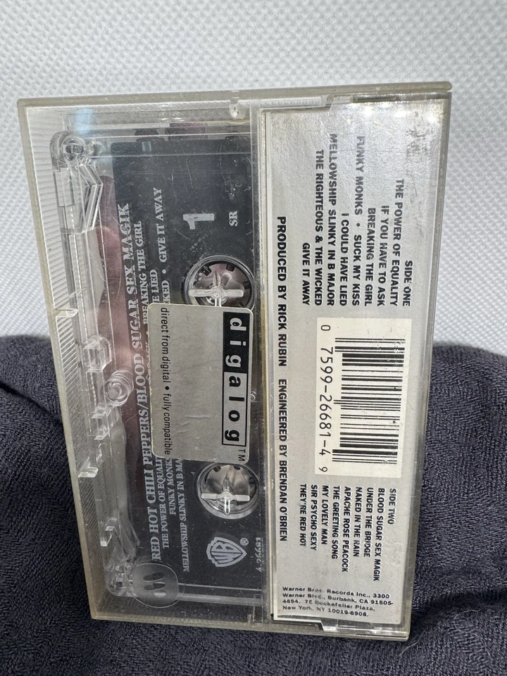 Red Hot Chili Peppers Blood Sugar Sex Magik Cassette Tape 1991 - Image 2 of 4