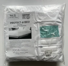Protect-A-Bed Essential Mattress Pad Twin XL Waterproof Bedbug proof Zip
