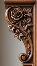 Classic Old World Handcrafted Wooden Corbel Bracket for Interior & Exterior Deco