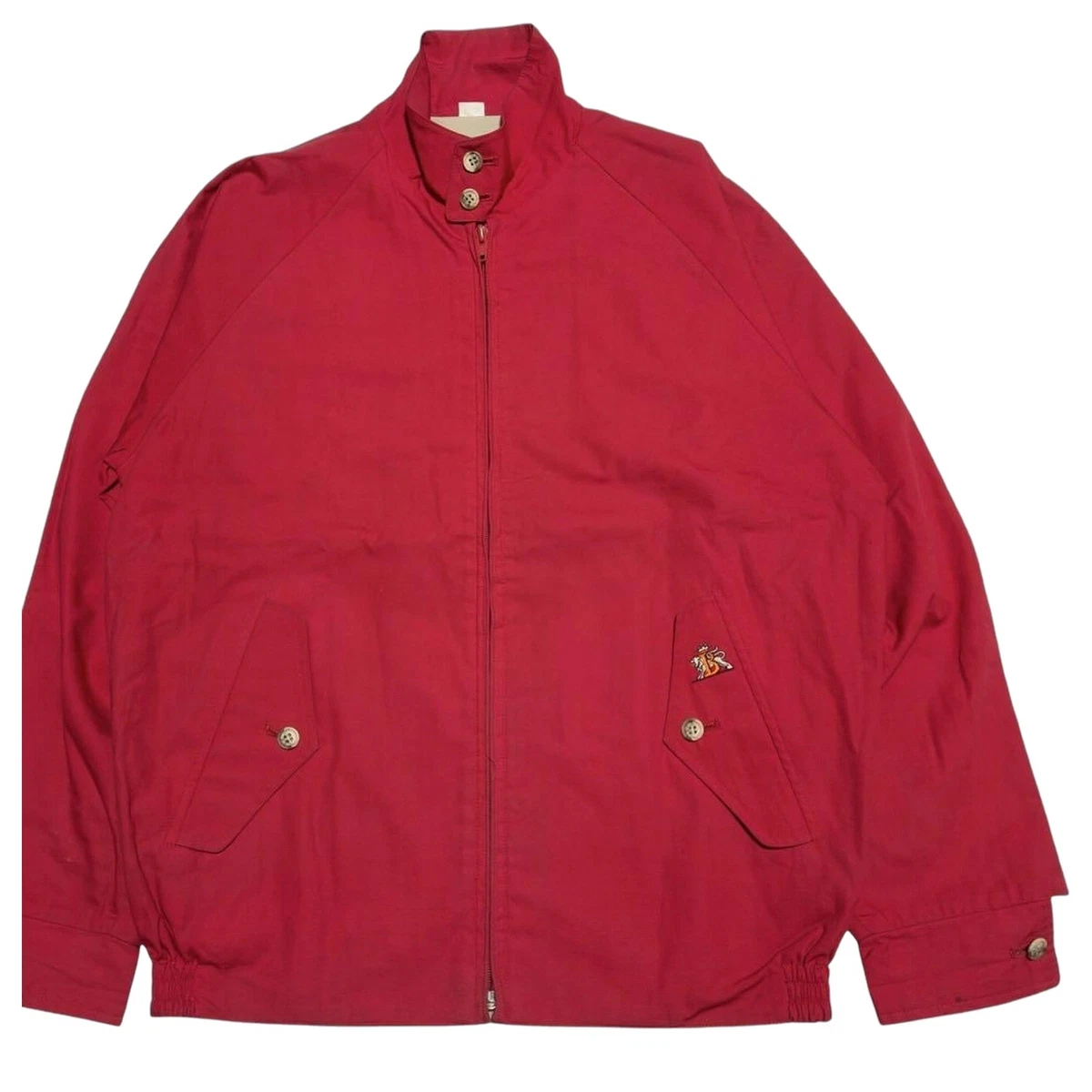 80s BARACUTA G9 Harrington Jacket Red Size 38 Vintage Embroidered