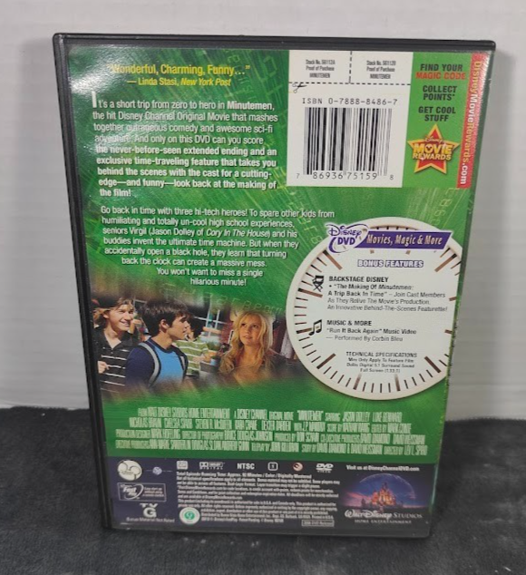 Disney Minutemen DVD 2008 Jason Dolley Luke Benward Nicholas Braun