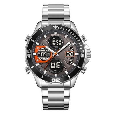 Men's double display waterproof multi-function luminous sports watch
