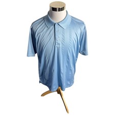 CHILI'S Bar Grill Restaurant Employee Uniform Blue Polo Shirt Men's XL