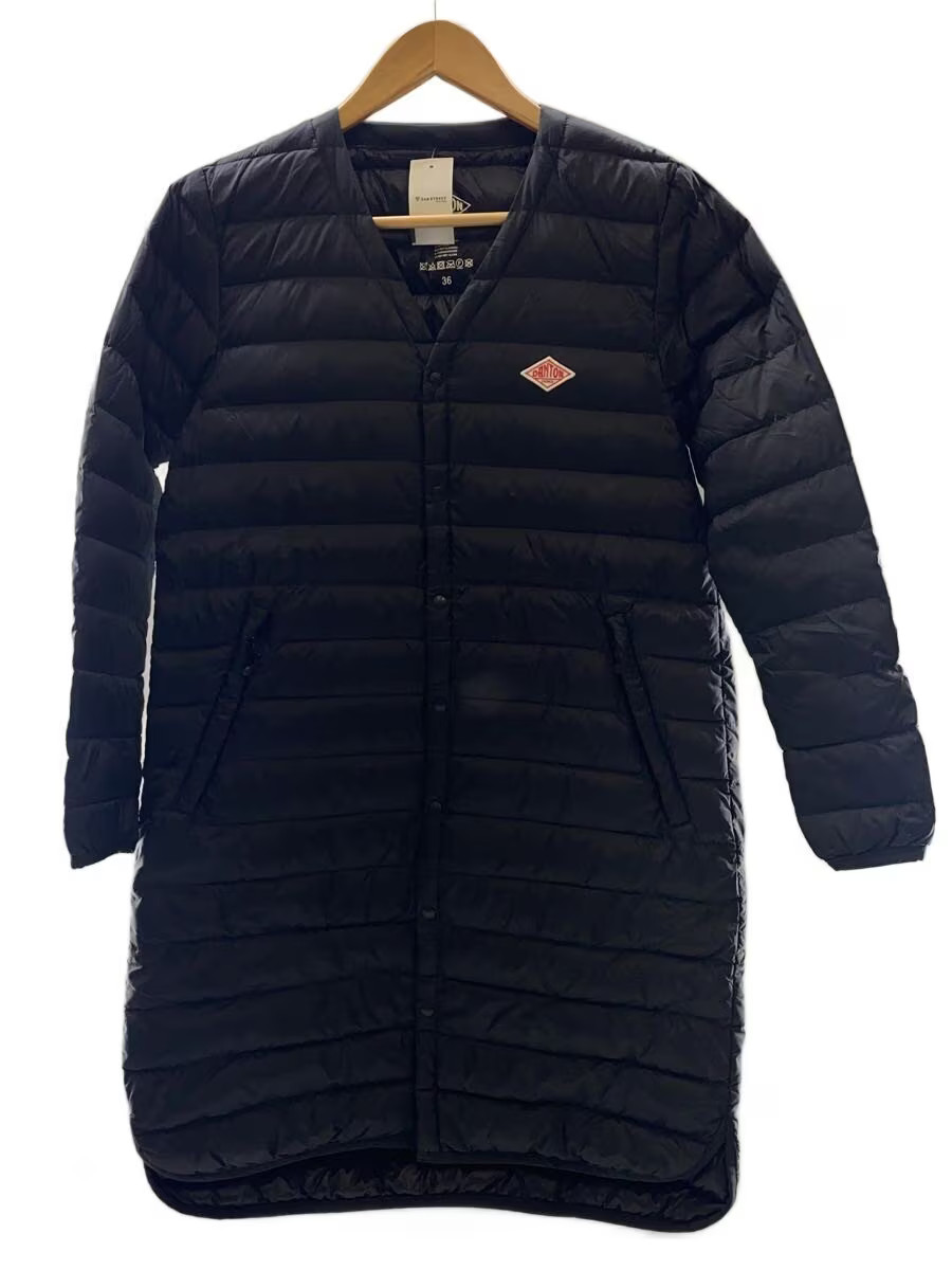 DANTON V-Neck Inner Down Long Down Jacket, Size 3… - image 1