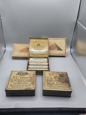 RARE Antique Ansco Developing Powders Plates Film Box Old Photography Ad Tins
