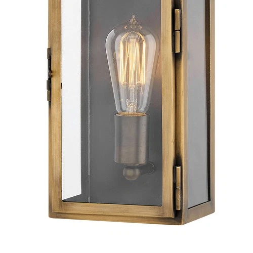 Hinkley Lighting 2520 Brass Rowley Single Light 13-1/4"H Outdoor Wall Sconce - Picture 3 of 4
