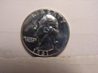 1961 - P Proof Washington Quarter, Uncirculated. 90% Silver