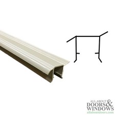 U-vinyl Weatherstrip For Parting Stop Head Side Jamb 80 Tan