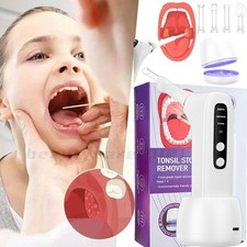 Electric Tonsil Stone Remover 3 Suction Levels with UV LED Light Vacuum Cleaner
