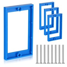 4 Pcs 1/4" Single Gang Box Extender Electrical Box Extender with 8 Screws