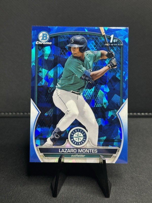 2023 Bowman Sapphire Lazaro Montes #BCP-58 (RC) Mariners 1st Bowman