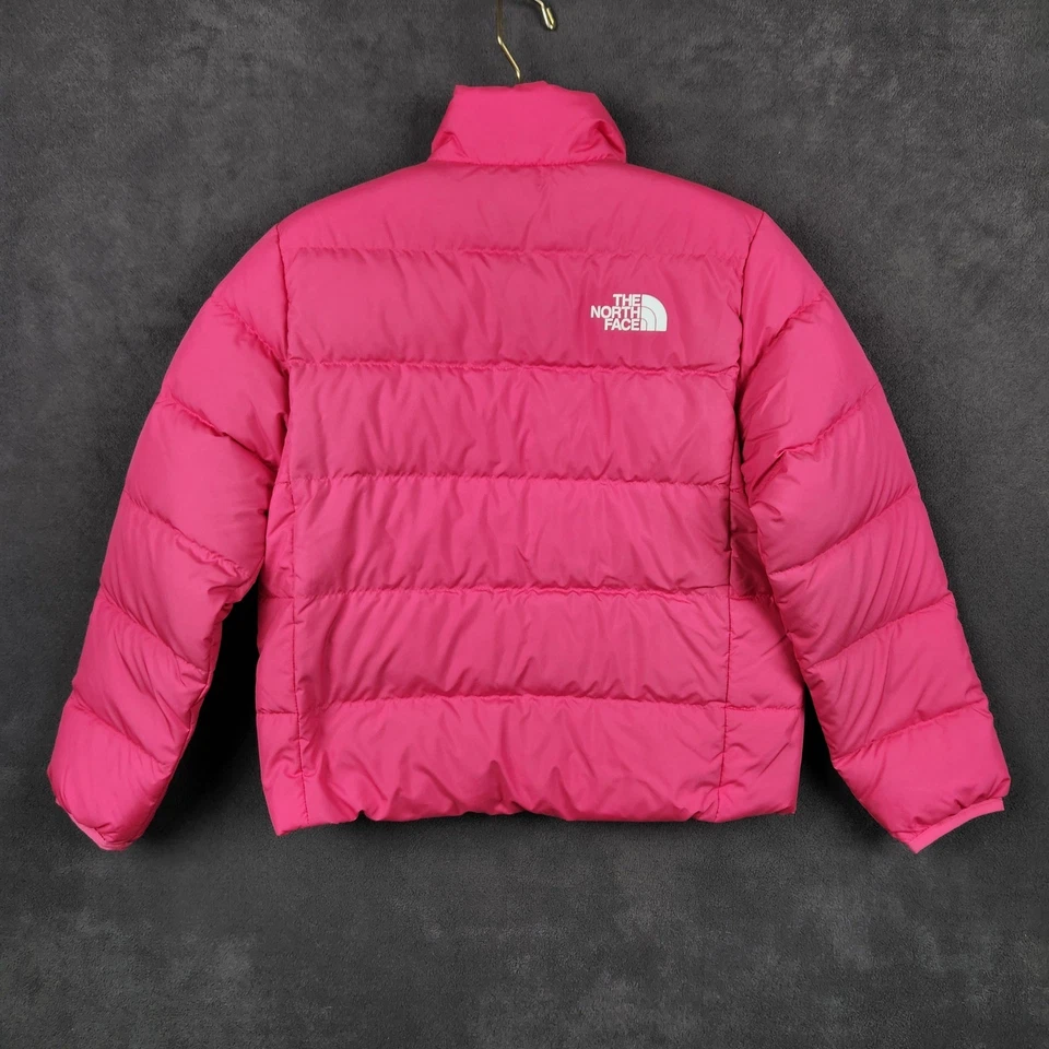 Chaqueta The North Face Reversible North Down Adolescente Pequeña 7 8 Mr Rosa 600 Relleno Nueva con Etiquetas Foto 3 de 4