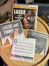 Lassie and Timmy 1959 View-Master Reel Set B474 with Booklet 21 Stereo Pictures