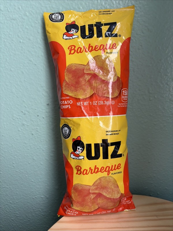 UTZ Barbeque 1 oz Chip One Of A Kind Double Bag Sealed Expiration Date Oct 26