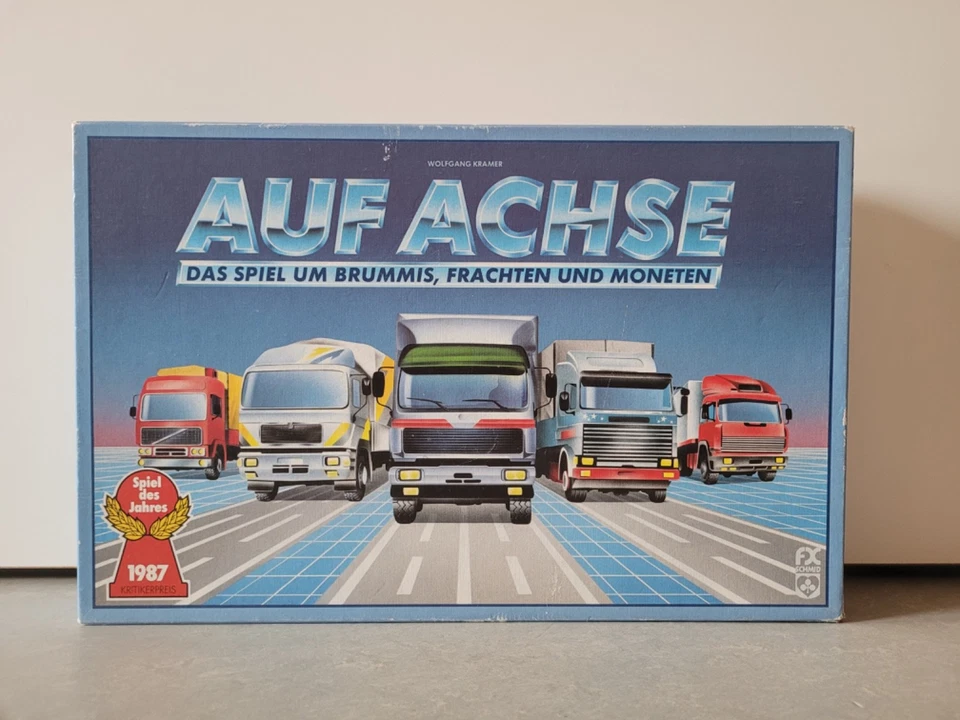 FX Schmid: 1987 Auf Achse Das Spiel um Brummis, Frachten und Moneten komplett * - Bild 2 von 4