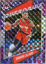 2020-21 Panini Mosaic - Overdrive #23 Damian Lillard Basketball NM
