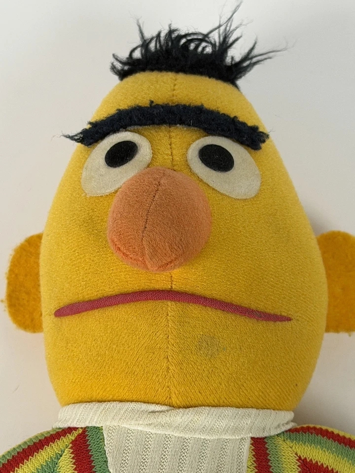 Vintage Playskool Knickerbocker Bert and Ernie Plush 1980’s Sesame Street 12” - Image 3 of 4