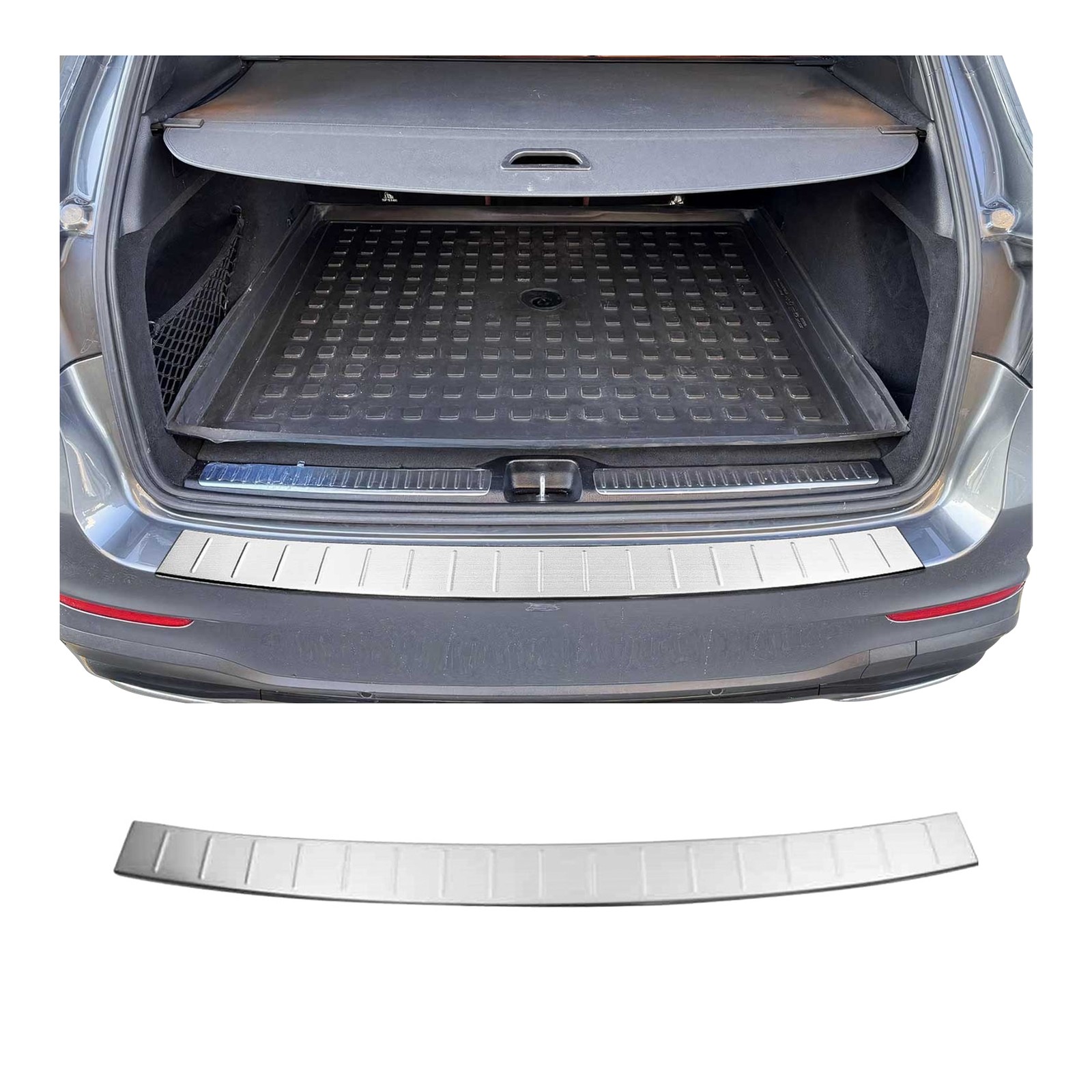 Protection pare-chocs Mercedes GLC X253 2015-2022 en acier inoxydable antirayure