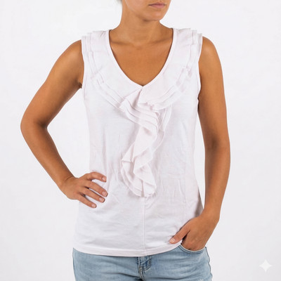 Vivance Shirt Bluse Damen Tunika Gr. 38 bis 46 Rosé mit Rüschen (1259) NEU