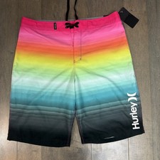 NEW Hurley 20/ 30 digital color board shorts/ boys /youth swim trunks swimsuit