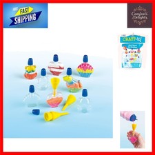 Mini Shaped Plastic Sand Art Bottles Pack of 8 For Kid's Craft Projects,EV3043