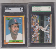 Lot of 2 - BASEBALL CARDS - Jose Uribe & Ben Grieve (RC) - GRADED MINT 9!!!