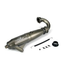 Dynamite P5003 1/8 053 Mid-Range Inline Exhaust Sys:Hard Anodized