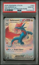 2025 POKEMON JTG EN-JOURNEY TOGETHER #187 SALAMENCE EX PSA 10 GEM MT on eBay