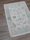 Bohemian Oushak Rug, Oushak Turkish Rug, Hand Made Contemporary Rug, 2x3 Ft — photo 9