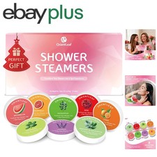 Natural Hypoallergenic Shower Steamers - 8 Scents for Relaxation & Wellness