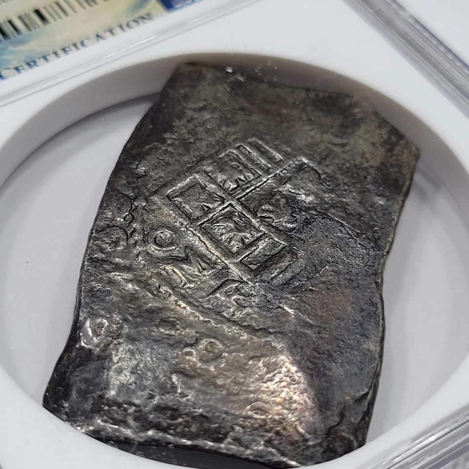 1732 Mo Cob 8 Reales VLIEGENTHART Shipwreck NGC XF Genuine Nice *K674 - Image 4 of 4