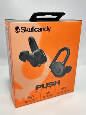Skullcandy Push Active Wireless Earbuds 44Hr Battery IP55 True, Black Orange