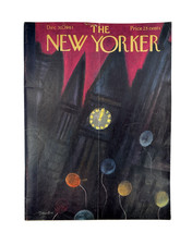 The New Yorker Magazine December 30, 1961 New Year's Eve Clock Beatrice Szanton