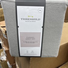 FULL/DOUBLE SIZE 100 PURE COTTON FLANNEL SHEET SET SILVER GRAY OEKO BRAND NEW