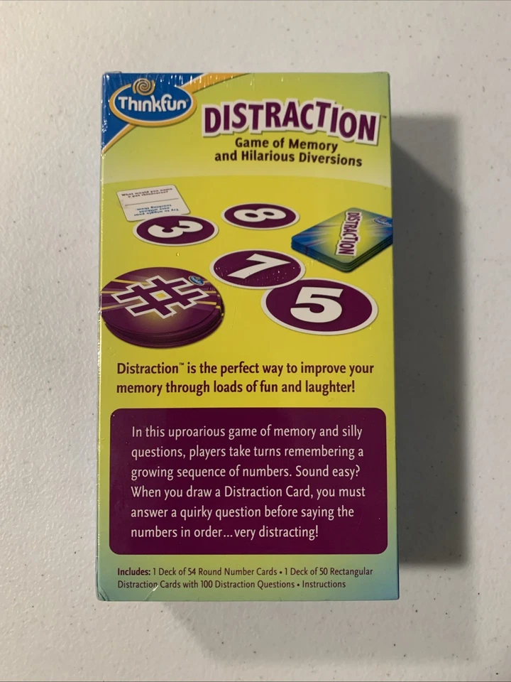New Distraction: Card Game of Memory and Hilarious Diversions Family Thinkfun - Image 2 of 4