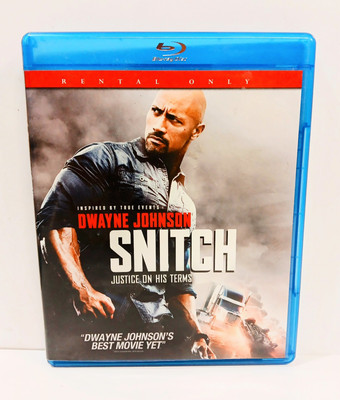 Snitch: Blu-ray Dwayne Johnson Jon Bernthal Excellent Condition Free Shipping