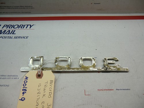 Mercedes 300D Aluminum Rear Trunk Nameplate Emblem 1238170915 MD01869 - Picture 2 of 2