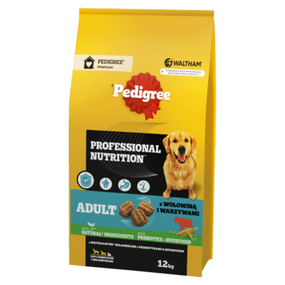 Pedigree Adult Professional Nutrition 12kg Rindfleisch Gemüse Futter Für Hunde