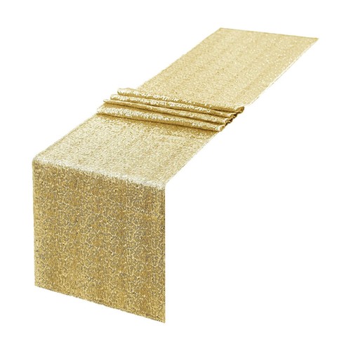 Sequin Table Runner Square Decorative Hotel Tablecloth for Wedding Party Decor - Picture 20 of 27