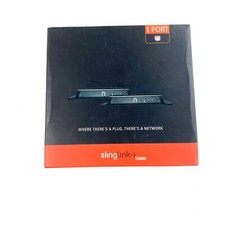 SlingLink Turbo PowerLine Ethernet Adapter Transmitter Kit 1-Port SL150-100 NEW