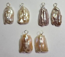 LG Baroque Pearls Cream, White or Mauve Interchangeable Earring Charms SS RG YG