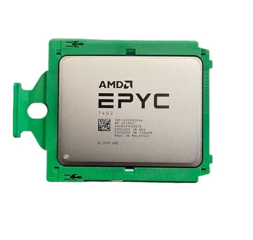 AMD epyc 7402 24 cores 48 threads 2.8ghz up to 3.35ghz 180w CPU processor - Picture 2 of 2