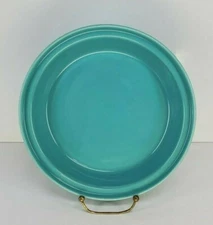 10 1/4" large DEEP DISH PIE BAKER PLATE turquoise blue FIESTA new