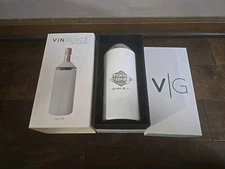 VinGlace Wine & Champagne Chiller Stainless Steel Vacuum Sealed White FINAL FOUR