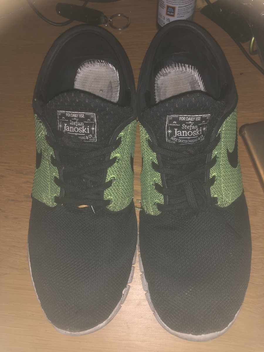 Nike SB Stefan Janoski Max Black Volt Size Men's UK 11 (2014