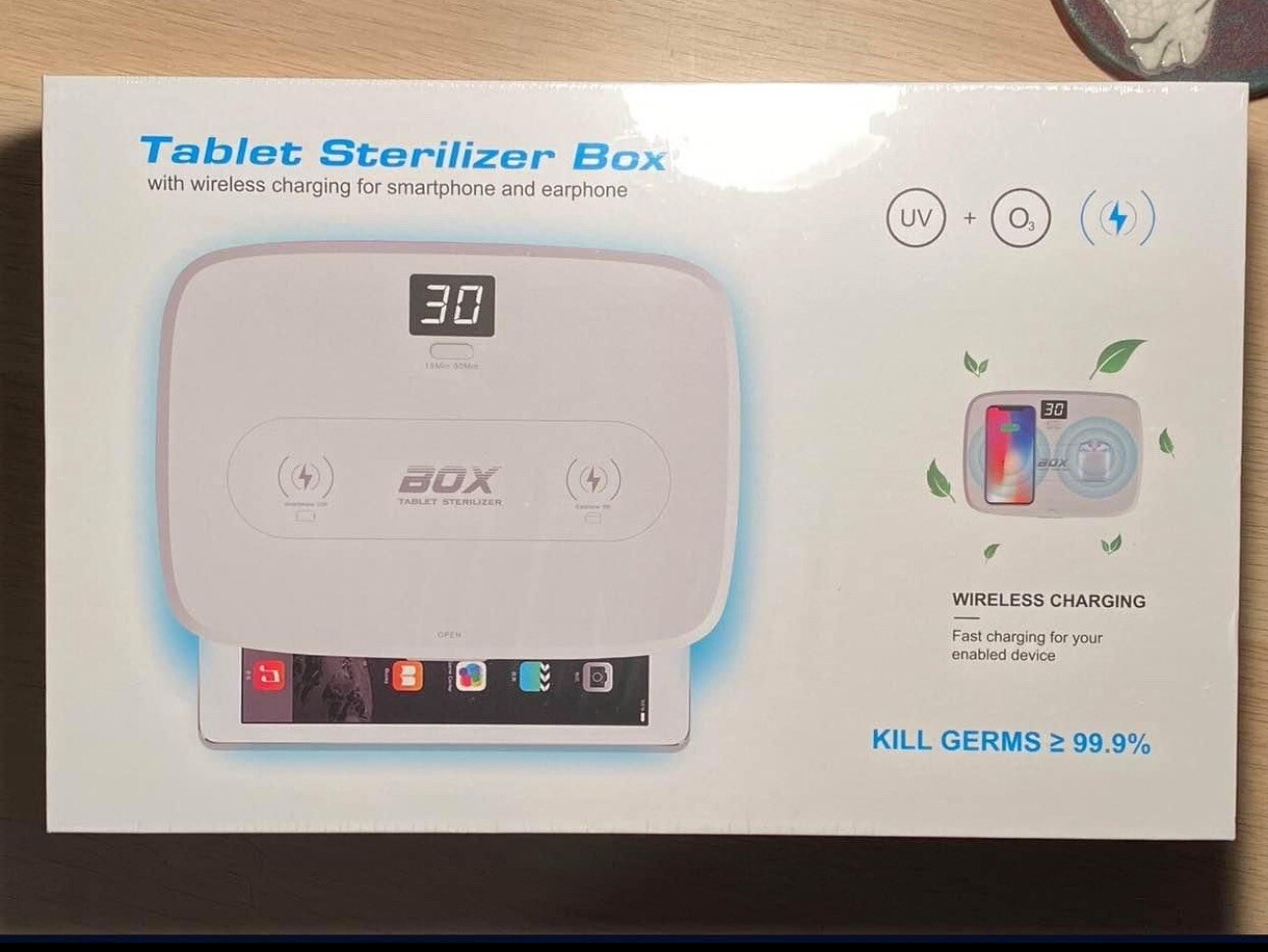 UV Sanitizing Wireless Charger for Phones Tablets Earbuds Keys-image